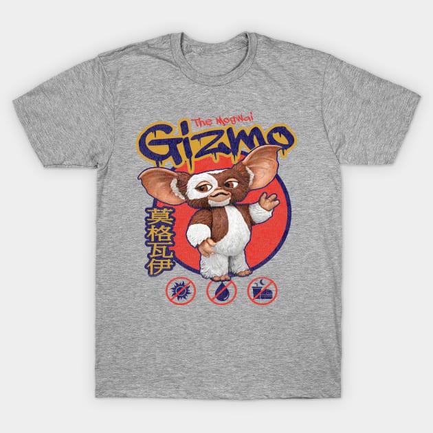 Gremlins Gizmo Worn Lts T-Shirt by Alema Art